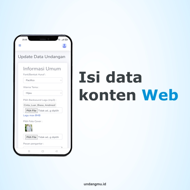 cara membuat undangan nikah website digital